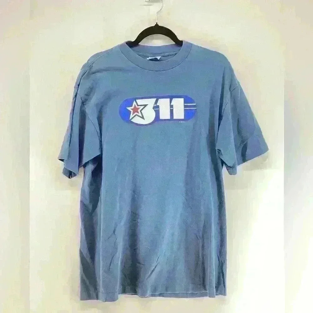 XL 311 Band 1996 Graphic Vintage One thread stitching Collectible Soft Tee M23